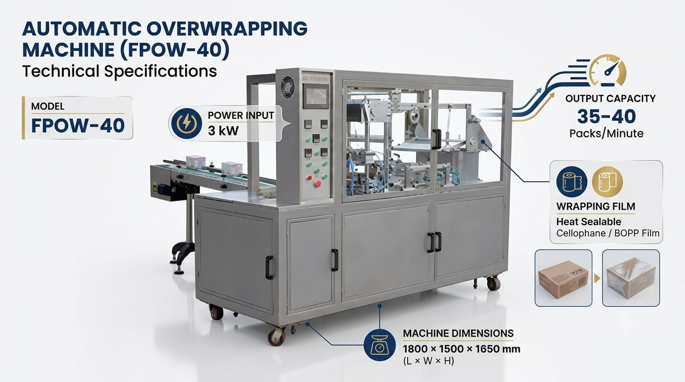 Horizontal Flow Wrap Machine