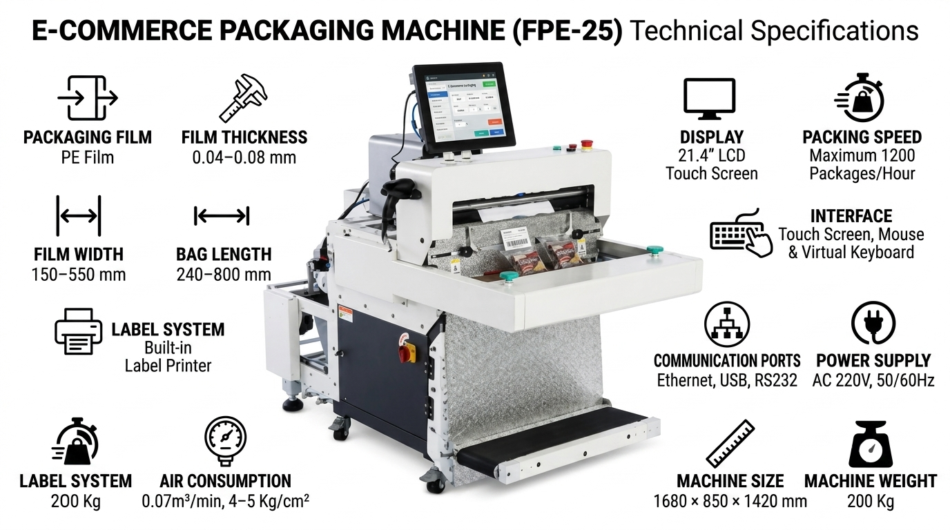 E-Commerce Packaging Machine (FPE-25).